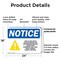 Signmission Food Allergy Notice Please Be, 24 in W x Rectangle, Plastic OS-2PACK-NS-P-1824-L-12812 - alternate 4